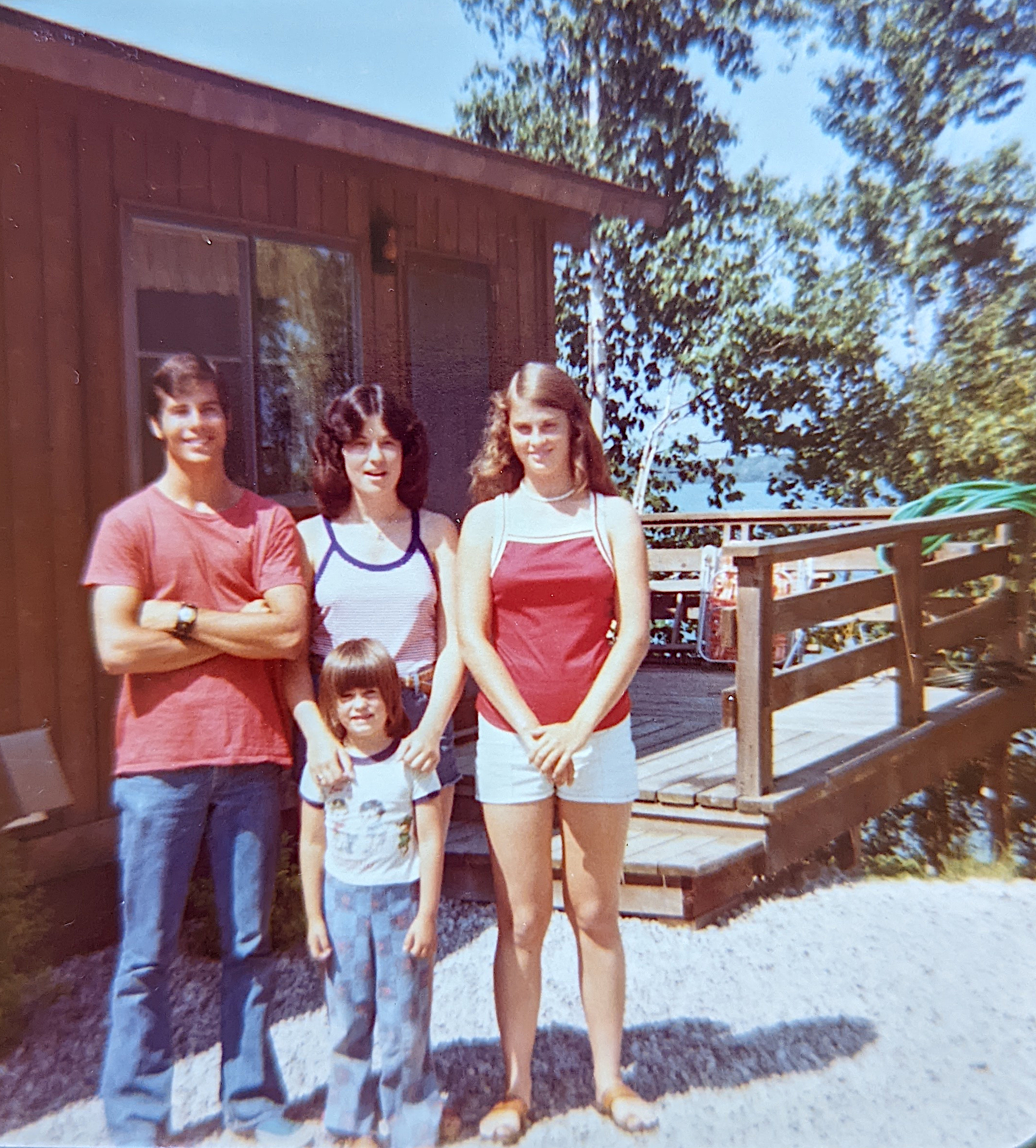 James Bartlett with siblings and Pamela in Alpena